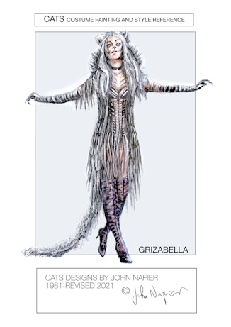 CATS costume painting and style reference - Grizabella